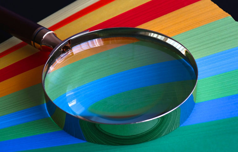 Photo of a magnifying glass